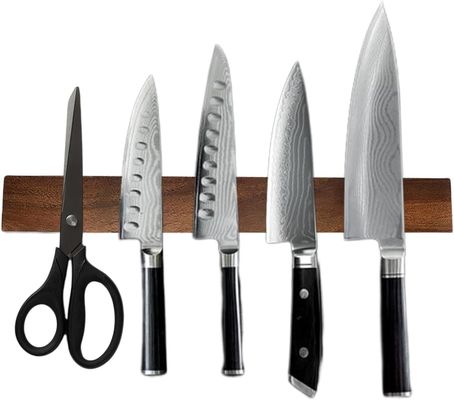 Customize Your Kitchen Accepting Customized Logo for Acacia Wood Magnetic Knife Strips