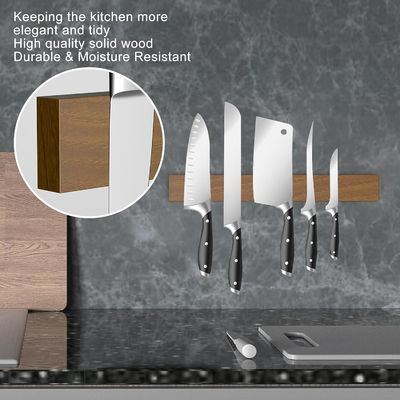 Customize Your Kitchen Accepting Customized Logo for Acacia Wood Magnetic Knife Strips