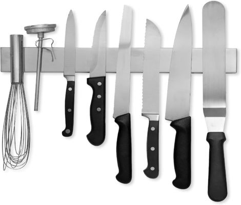 Home Kitchen Knife Holder with Customized Logo Acceptable Stainless Steel Magnetic