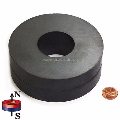 190mm Outer Size Large Y35 Ferrite Speaker Magnet for Headphone Tolerance ±1%