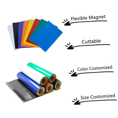 Customized Direct Grade Flexible Rubber Magnet Tape/Roll/Sheet with 3M Adhesive Coating