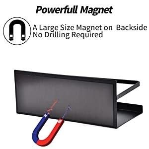 Wall Mounted Stainless Steel Magnetic Spice Rack Organizer for Microwave/Fry/Reflector