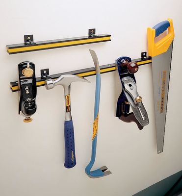 24&quot; Strong Storage Tool Organizer Bars Set Permanent Space-saving for Garage Workshop