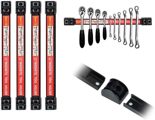 18 Inch Magnetic Tool Bar Set A3 Ferrite Magnet Material for Organized Garage Storage