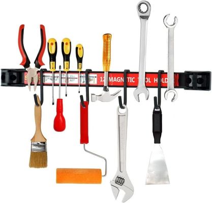 18 Inch Magnetic Tool Bar Set A3 Ferrite Magnet Material for Organized Garage Storage