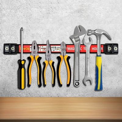 18 Inch Magnetic Tool Bar Set A3 Ferrite Magnet Material for Organized Garage Storage