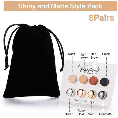 Round Neutral Hijab Magnets with Pull Force Holding 50 pieces A4 Alloy NdFeB Magnet