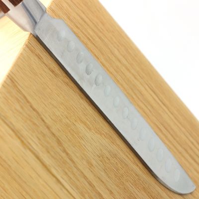 Wood Ferrite Magnet 360 Rotatable Knife Block Holder Rack with Magnetic Stands-Walnut