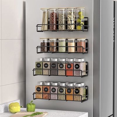 Magnetic Fridge Organizer Keep Your Spices In Place With Durable Carbon Steel