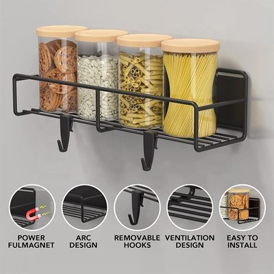 Magnetic Fridge Organizer Keep Your Spices In Place With Durable Carbon Steel
