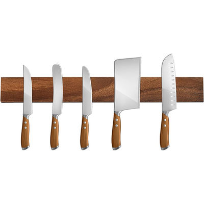 16 Inch Dark Walnut Magnetic Knife Holder for Wall Keep Your Knives Within Easy Reach