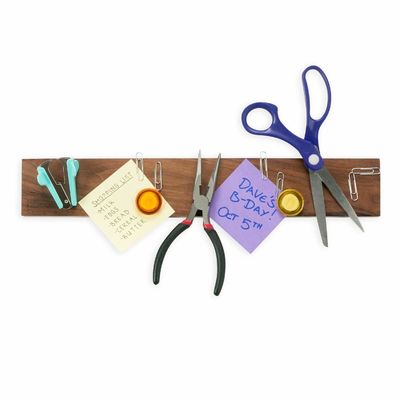 16 Inch Dark Walnut Magnetic Knife Holder for Wall Keep Your Knives Within Easy Reach