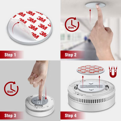 Industrial Magnet Application 3pcs Magnetic Smoke Detector Mount for Easy Installation