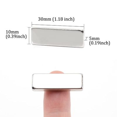 F30x10x5mm Industrial Magnet N52N35 Super Strong Rectangular Bar Magnets for Home DIY