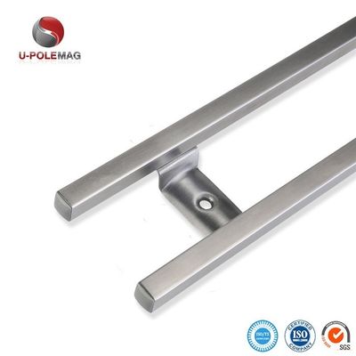 304 Stainless Steel Magnetic Knife Bar Rack with 6 Hooks and Ferrite Magnet Type 10 Inch