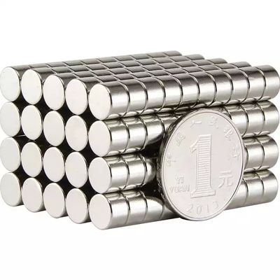 Nickel-Coating N52 Neodymium Disc Magnet with ±3% Tolerance and Customized Strength
