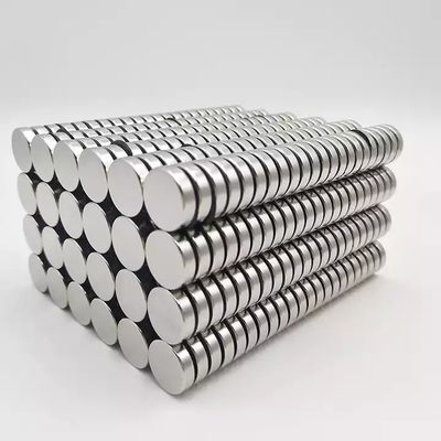 Nickel-Coating N52 Neodymium Disc Magnet with ±3% Tolerance and Customized Strength