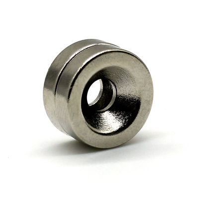 80-220 Degree Centigrade Round Disc Neodymium Magnet N52 NdFeB with Countersunk Hole
