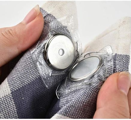 Industrial Magnet Hidden Sew PVC Invisible Magnetic Closure Buttons with Zinc Coating