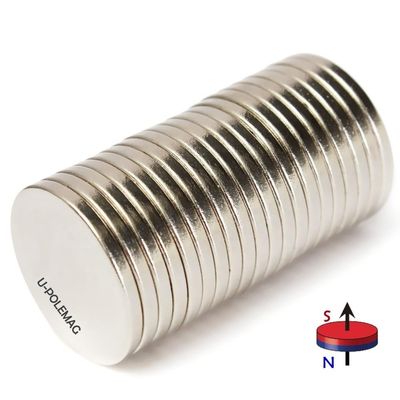 N45 Round Neodymium Magnet with Zinc Coating and ISO9001 2004 Certification