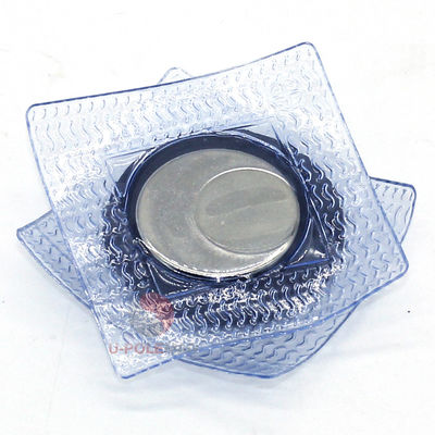 Steel Magnet PVC Material Magnet Button N52 Powerful Round Rare Earth Neodymium Magnet