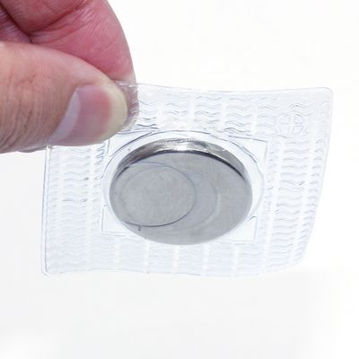 Steel Magnet PVC Material Magnet Button N52 Powerful Round Rare Earth Neodymium Magnet