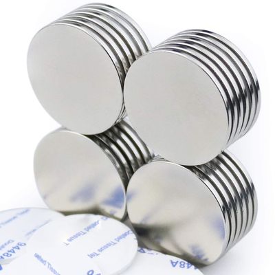 Round Disc Magnet Made with Permanent NiCuNi Coating on 3M Self Adhesive Magnetic Sheet