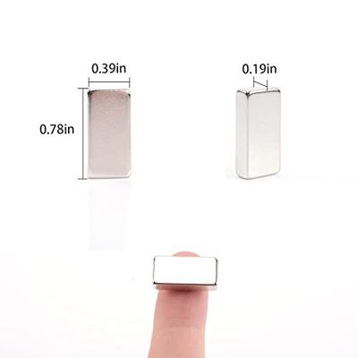 Customized Strong Block Neodymium Magnets 20mm X 10mm X 2mm Magnet with Tolerance ±1%
