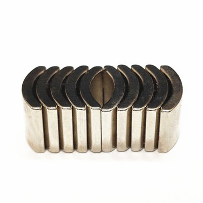 Wind Turbine Generator N42UH Neodymium Arc Segment Motor Magnet with Nickel Coating