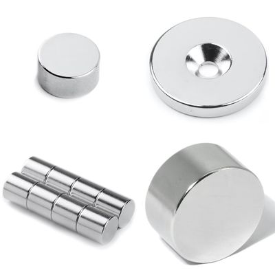 Large Size Round Block Neodymium Magnet with ISO9001 2000 System Custom Permanent Strong