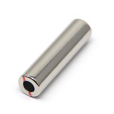 Cutting Service Customized Permanent Axially Diametrically Magnetized N52 Neodymium Magnet Hollow Cylinder