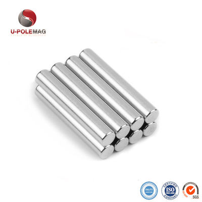 N52 Grade 12000 Gauss Cylindrical Bar Neodymium Magnet for Sensor Applications