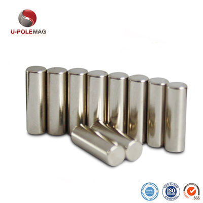 N52 Grade 12000 Gauss Cylindrical Bar Neodymium Magnet for Sensor Applications