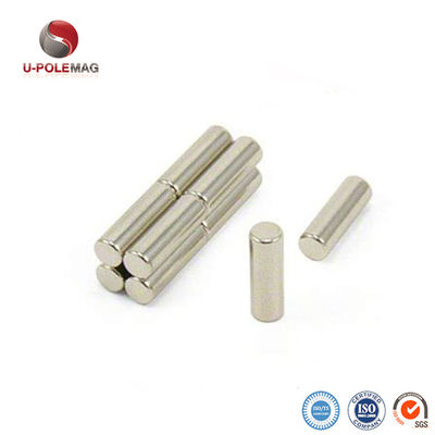 N52 Grade 12000 Gauss Cylindrical Bar Neodymium Magnet for Sensor Applications