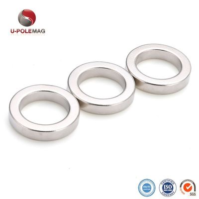 High Temperature Applications N52 Neodymium Magnet Ring Customized Size For Cutting