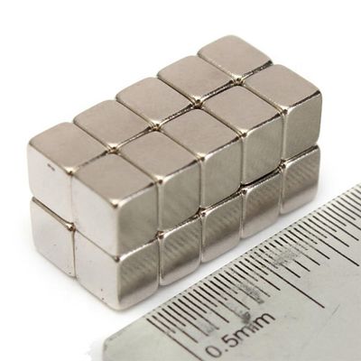 Max Working Temperature 80 Degree N35 Cube Neodymium Magnets Strong Rare Earth Magnets