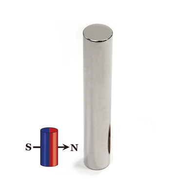 NiCuNi Coated Diametrically Magnetized Cylinder Magnet for Industrial Applications