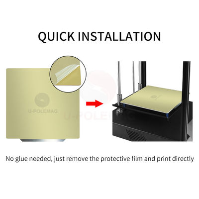 Flexible and Durable 3D Printer PEI Spring Steel Sheet Frosted Magnetic Base Included