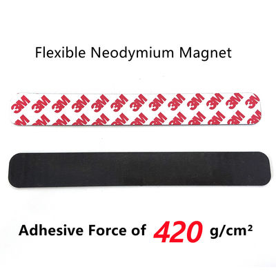ISO9001 2008 Certified 1m 10x1.5mm Neodymium Magnetic Adhesive Tape Flexible and Easy