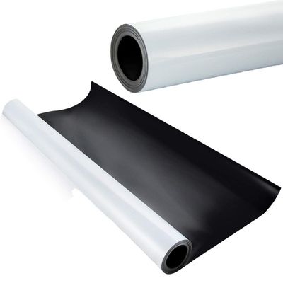 Sample Isotropic Rubber Magnet Flexible Whiteboard Sheet Dry Erase Roll PVC Black Sample