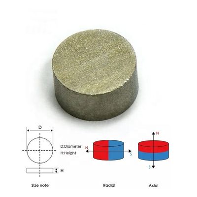 Sensor System SmCo Disc Magnet Tolerance ±10% Density 7.3-7.5 g/cm3 High Temperature