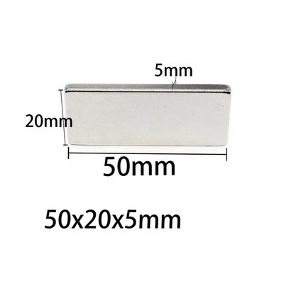 Permanent Neodymium Bar Magnets Rare-Earth NdFeB Magnet Double-Sided 35 x 20 x 5 mm