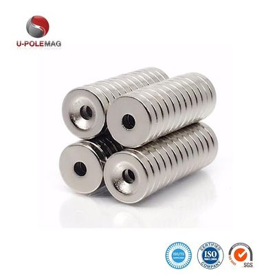 Industrial N52 Neodymium Rare Earth Countersink Hole Magnets with Nickel Coating