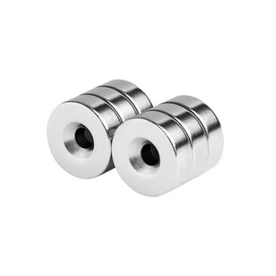 Industrial Round Rare Earth Neodymium Magnets with Countersunk Hole and ±1% Tolerance