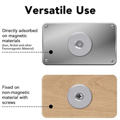 Industrial Round Rare Earth Neodymium Magnets with Countersunk Hole and ±1% Tolerance
