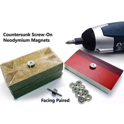 Real Grade N35-N52 Screw on Countersunk Neodymium Magnets for Industrial Applications