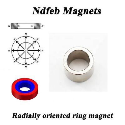 Custom N40 Uni Pole Radial Oriented Ring Tube Neodymium Magnet with ±0.05mm Tolerance