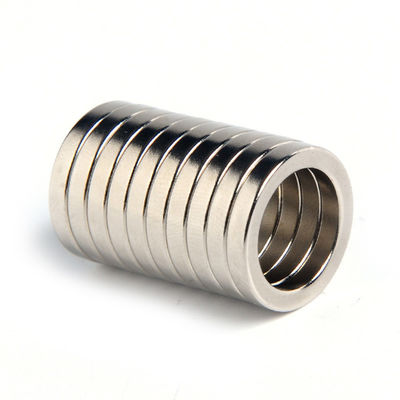 Industry N52 NdFeB Magnet with Hole Ring Neodymium Magnet Tolerance ±0.05 Permanent