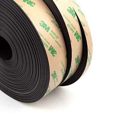 Flexible Neodymium Magnet Tape 30x1.5mm with Permanent Adhesive and Cutting Service