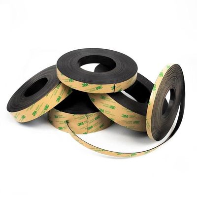 Flexible Neodymium Magnet Tape 30x1.5mm with Permanent Adhesive and Cutting Service